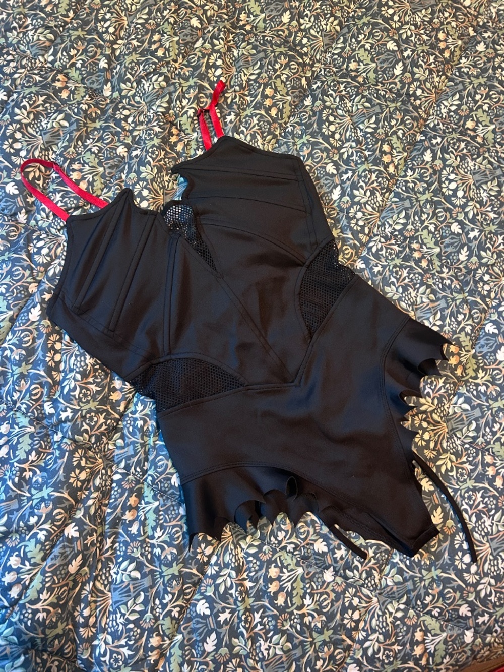 Dracula's Daughter One Piece Goth Swimsuit - Picture 4 of 6